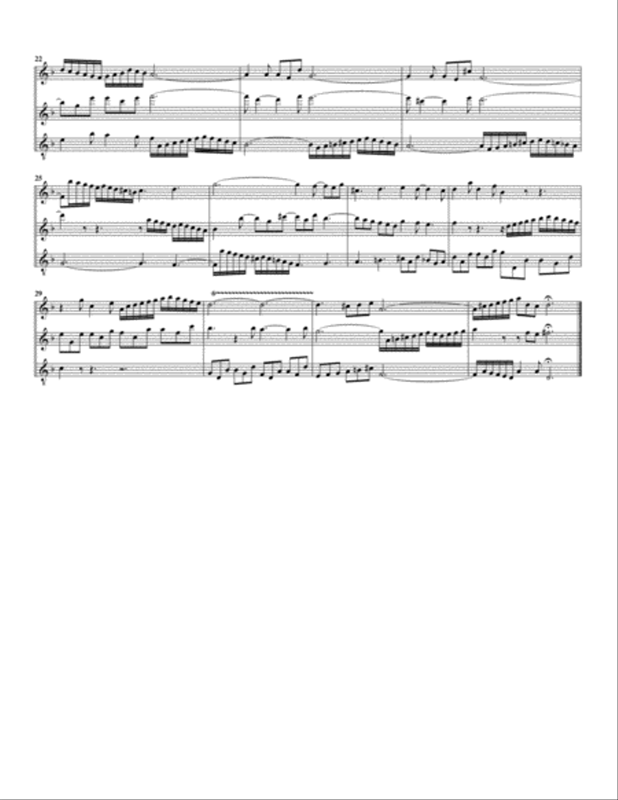 15 sinfonias (3-part inventions, BWV 787-801 (arrangement for 3 recorders) Recorder scores gallery preview page 5