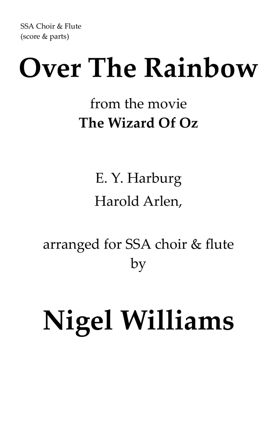 Book cover for Over The Rainbow
