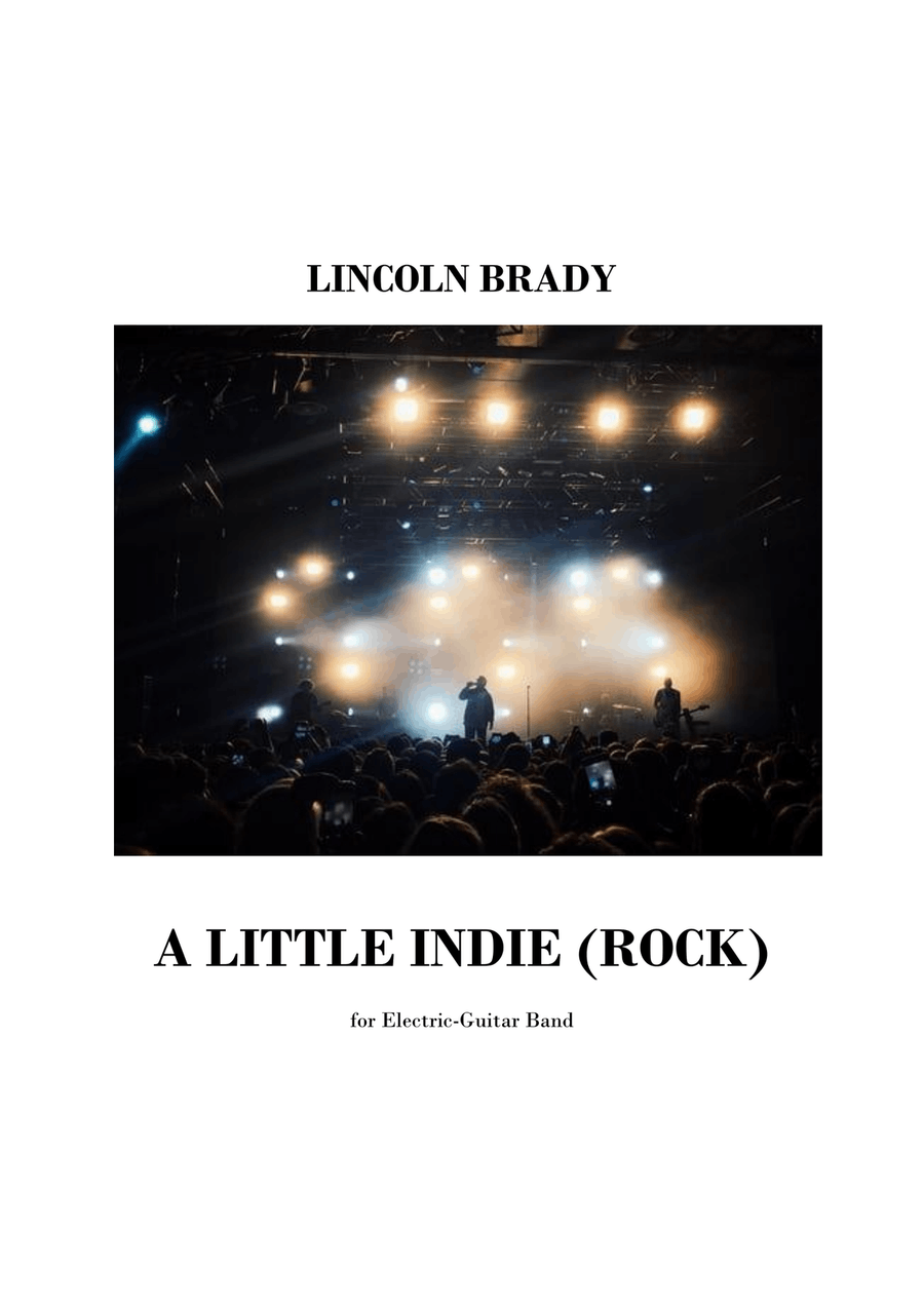 A LITTLE INDIE (ROCK) - Electric-Guitar Band Guitar Ensemble scores gallery preview page 1