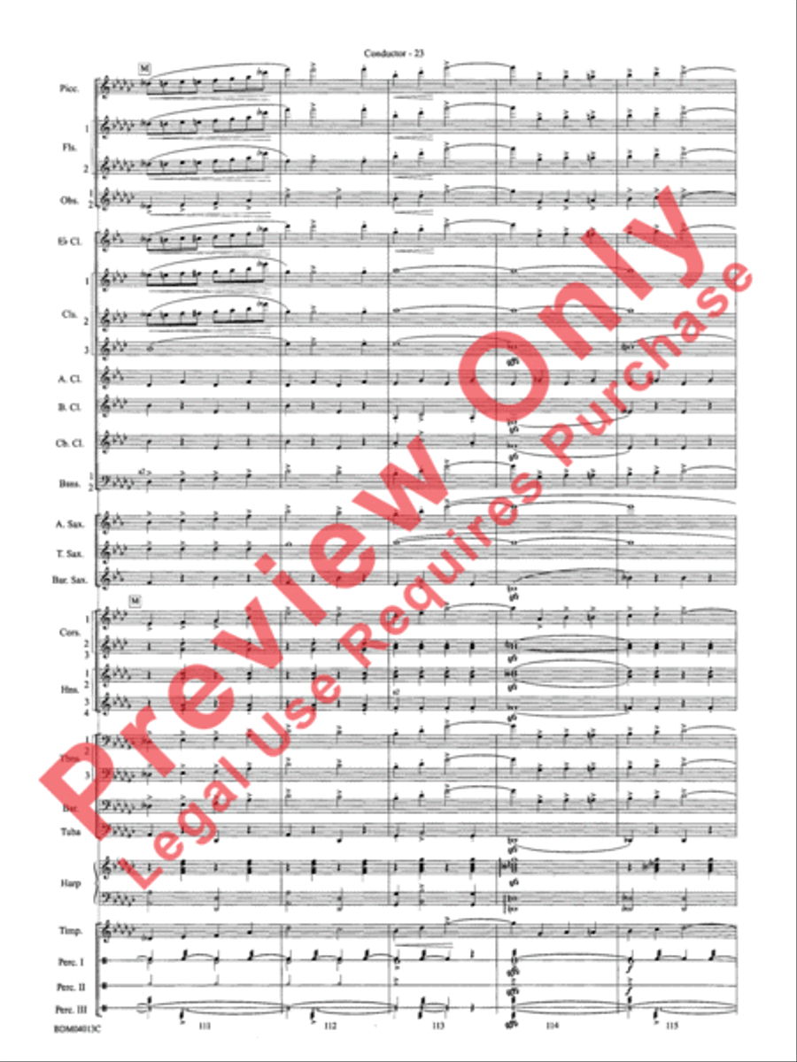 Nobles of the Mystic Shrine (March) Concert Band scores gallery preview page 26