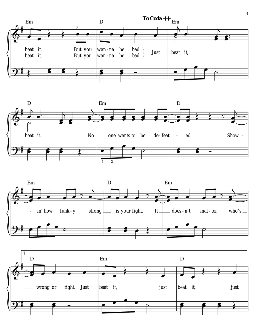 Beat It Voice scores gallery preview page 3