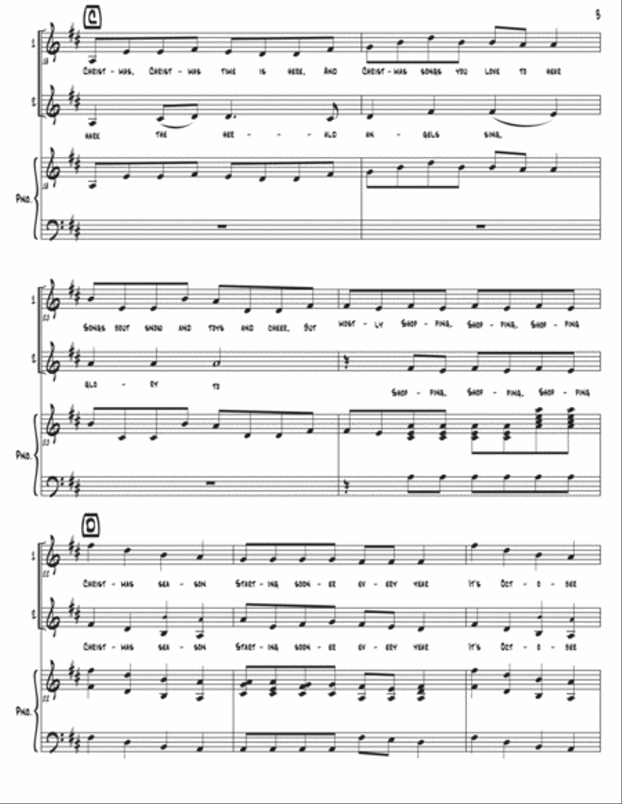 The Christmas Can-Can (as performed by Straight No Chaser) - Two Part SA scores gallery preview page 4