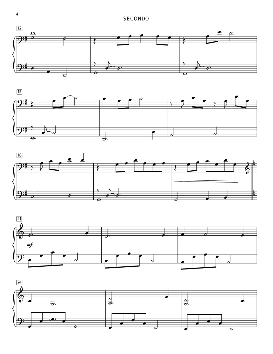 More Precious Than Silver Piano Duet - Digital Sheet Music page 3