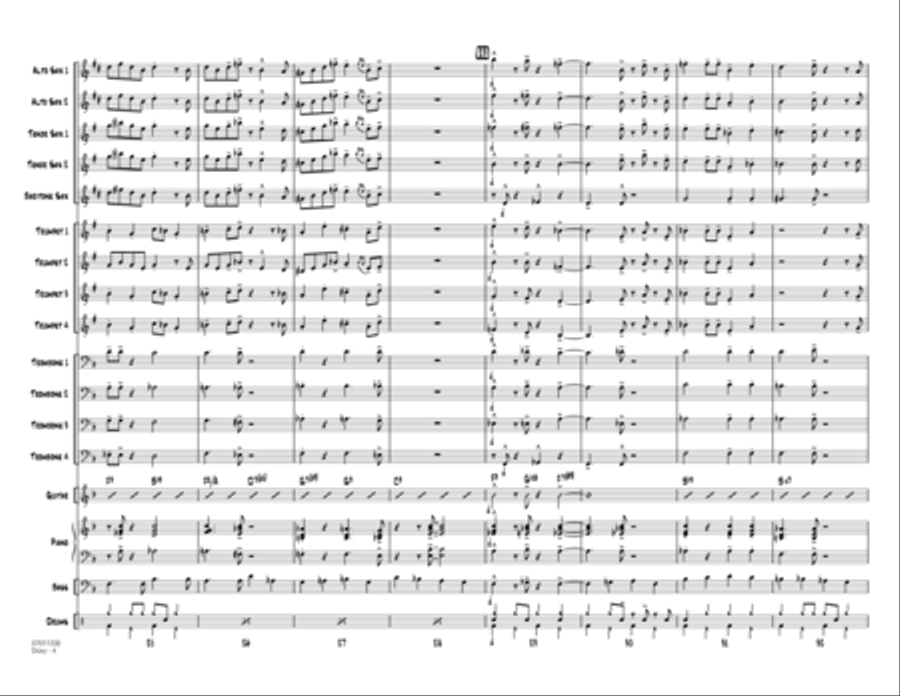 Doxy - Full Score Jazz Ensemble scores gallery preview page 4