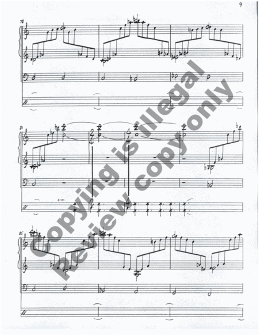 Invention for Organ & Tape Organ Solo scores gallery preview page 8