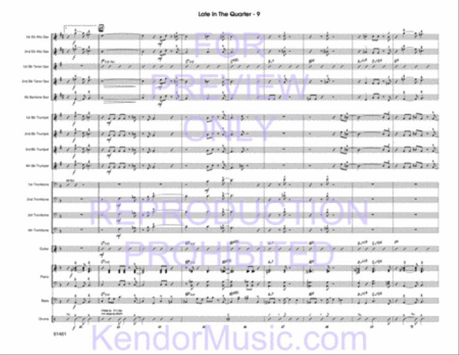 Late In The Quarter Late In The Quarter Jazz Ensemble scores gallery preview page 11