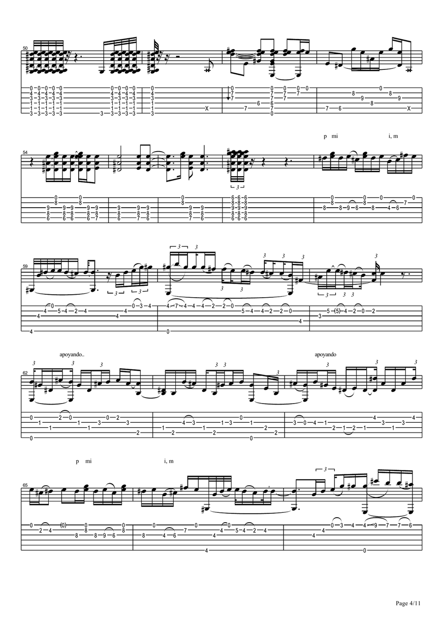 Vicente Amigo - Ciudad De Las Ideas - 7 - Cordoba Acoustic Guitar scores gallery preview page 4