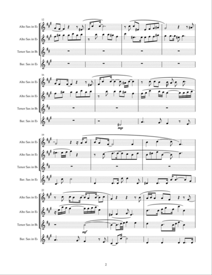 There Is A Voice There Is A Voice Woodwind Quartet scores gallery preview page 3