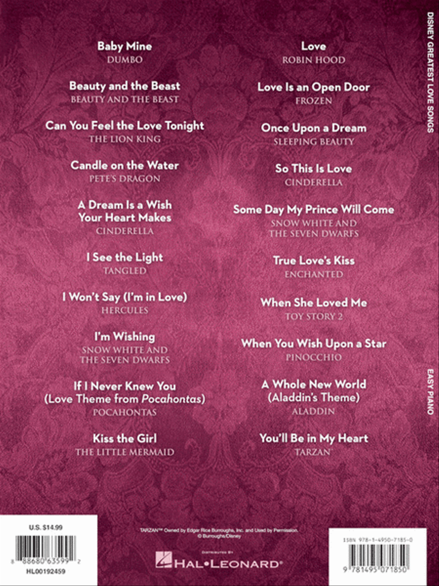 Disney Greatest Love Songs