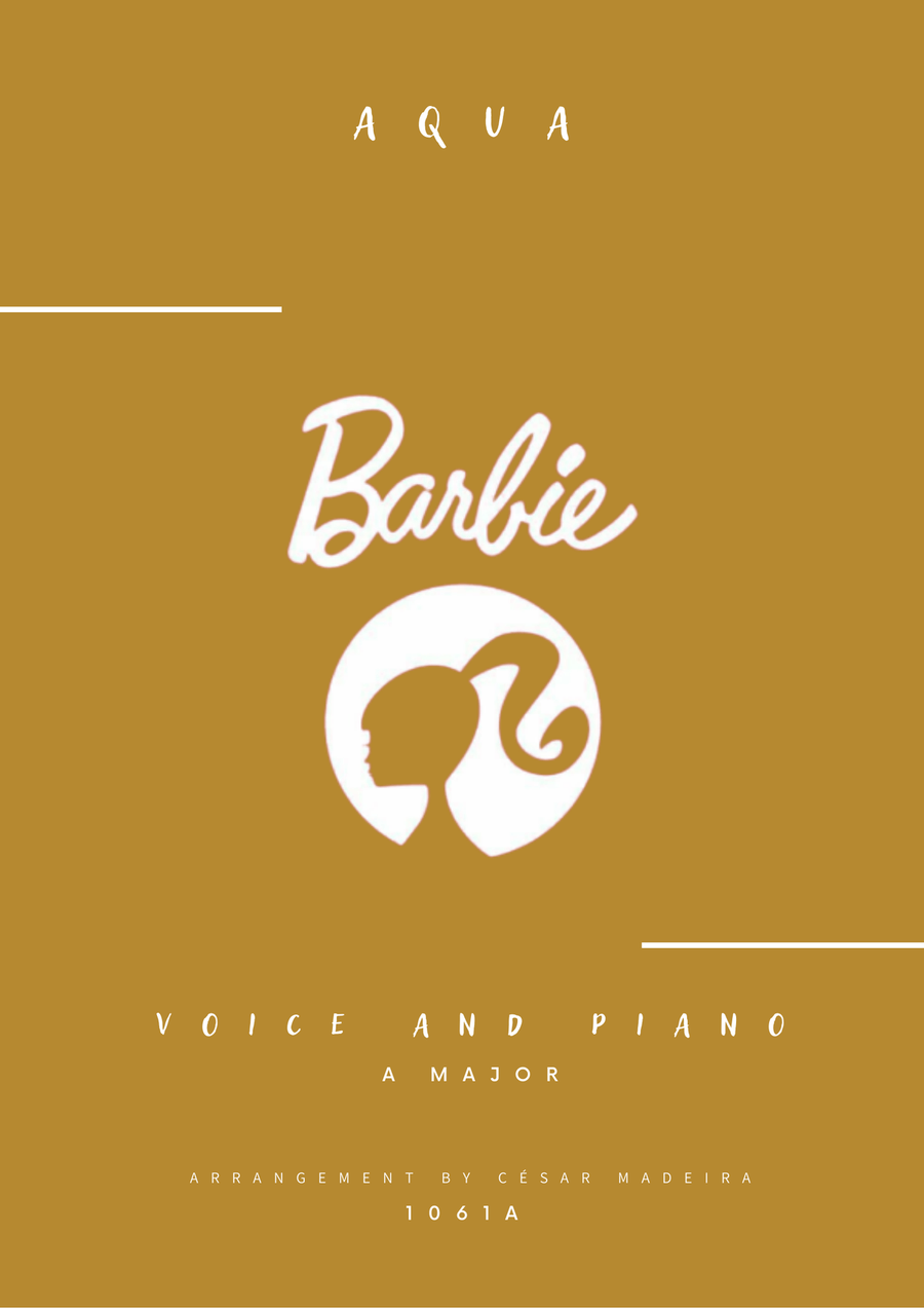 Barbie Girl Piano, Vocal scores gallery preview page 1