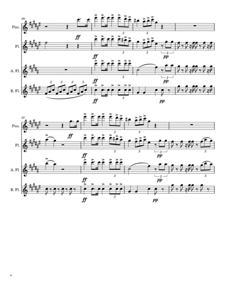 Giuseppe Verdi (1813-1901) - Va, Pensiero (Chorus of the Hebrew Slaves) from Nabucco, Arr. for Flute image number null