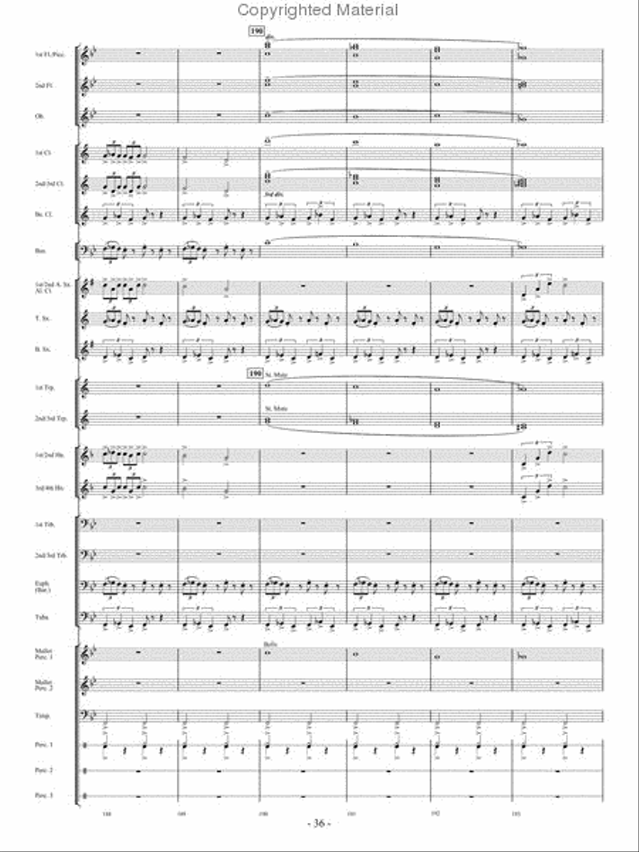 From the Eye of the Storm Concert Band scores gallery preview page 35