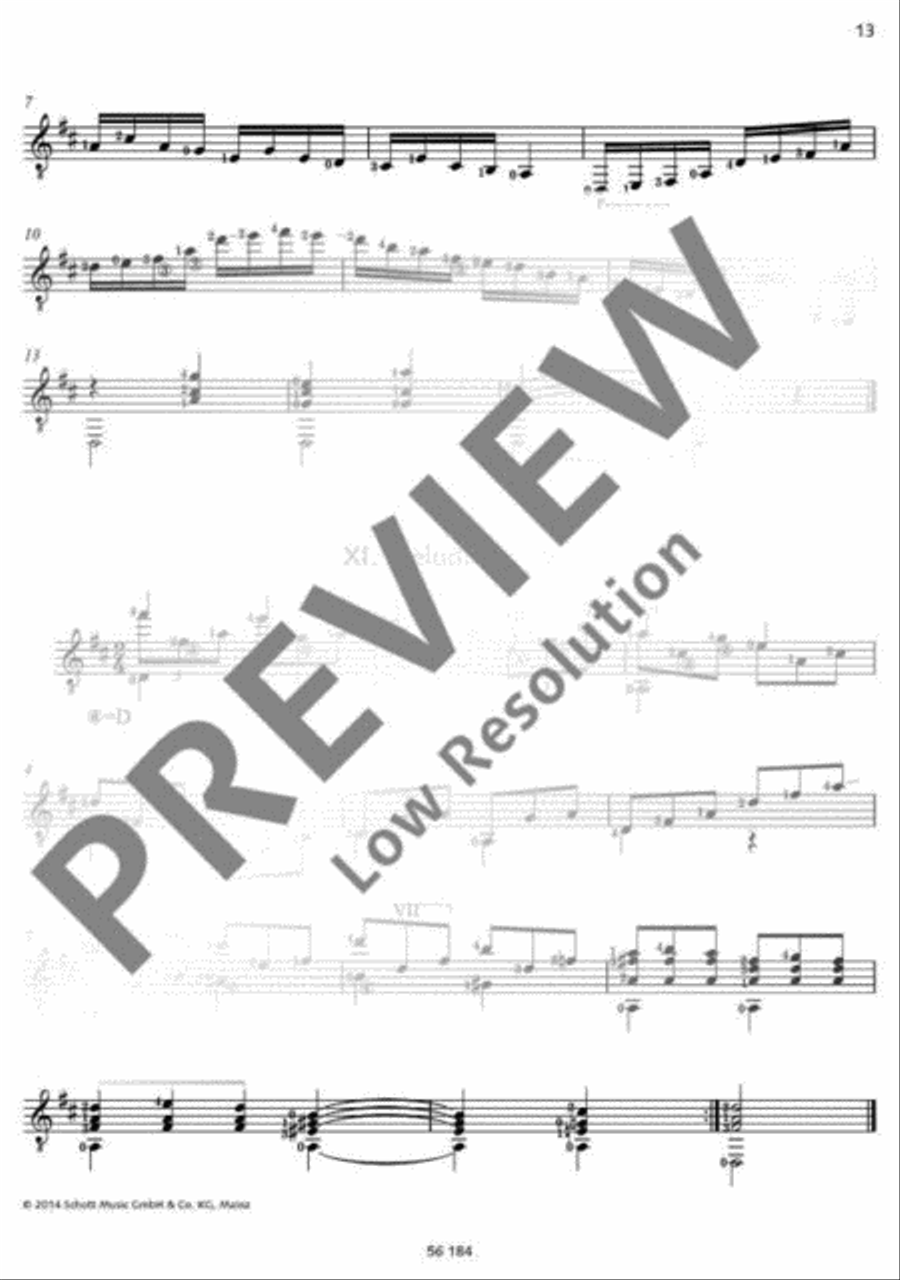 Tárrega for Guitar Classical Guitar scores gallery preview page 14