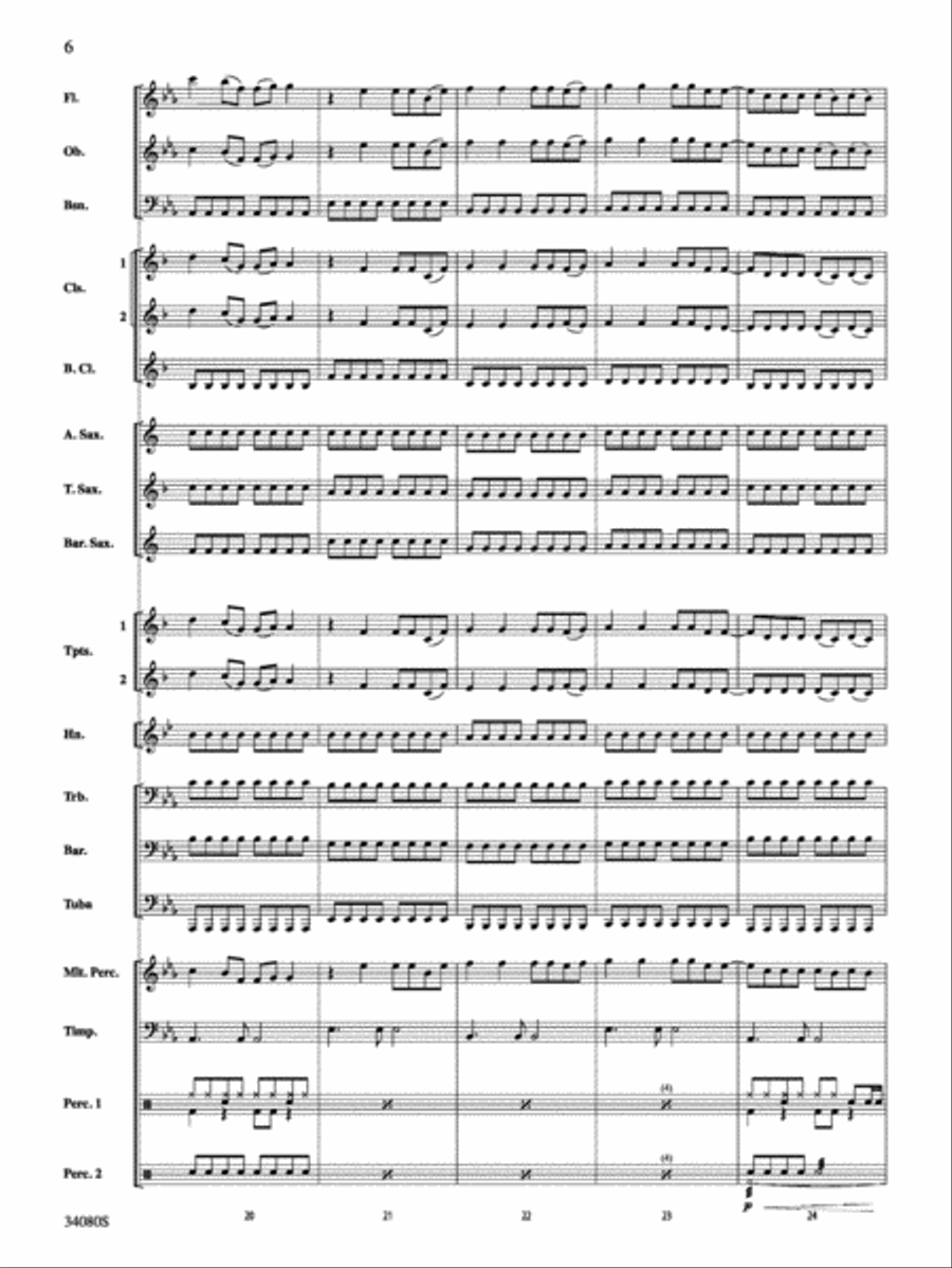 Kissin' U: Score Concert Band scores gallery preview page 6