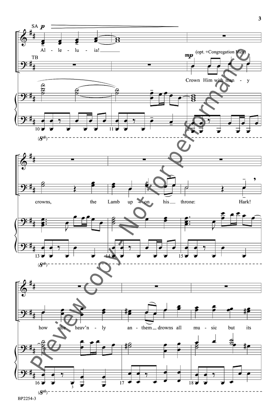 Crown Him! 4-Part scores gallery preview page 4