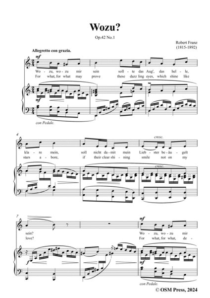 R. Franz-Wozu?,in a minr,Op.42 No.1