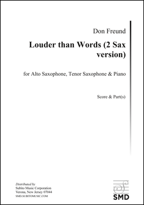 Louder than Words (2 Sax version)