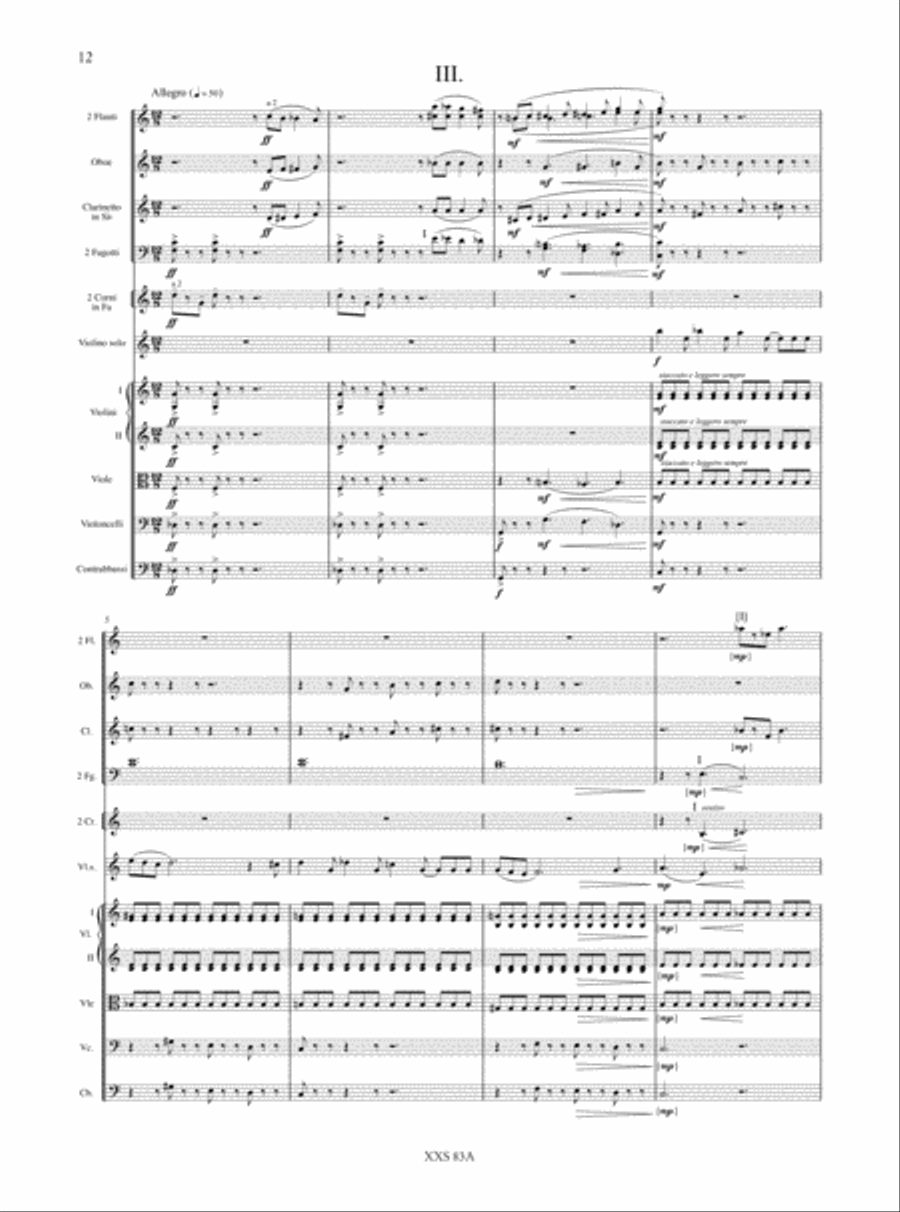 Concerto Lirico for Violin and Orchestra (1978-79) Orchestra scores gallery preview page 4