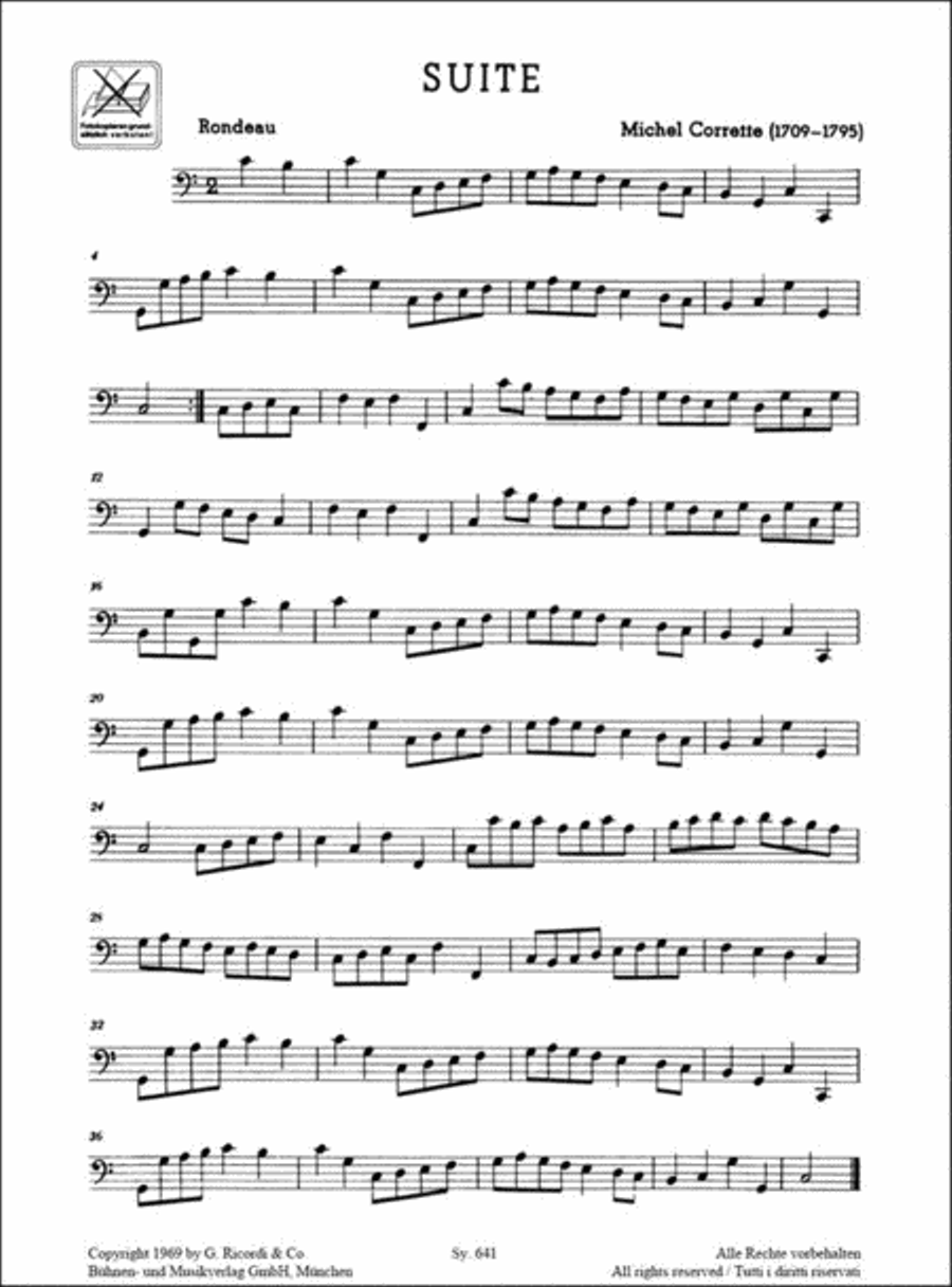 Suite C-Dur Alto Recorder scores gallery preview page 3