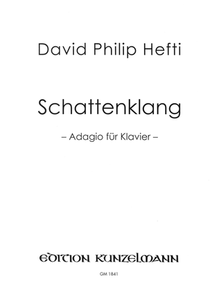 Book cover for Schattenklang, Adagio for piano