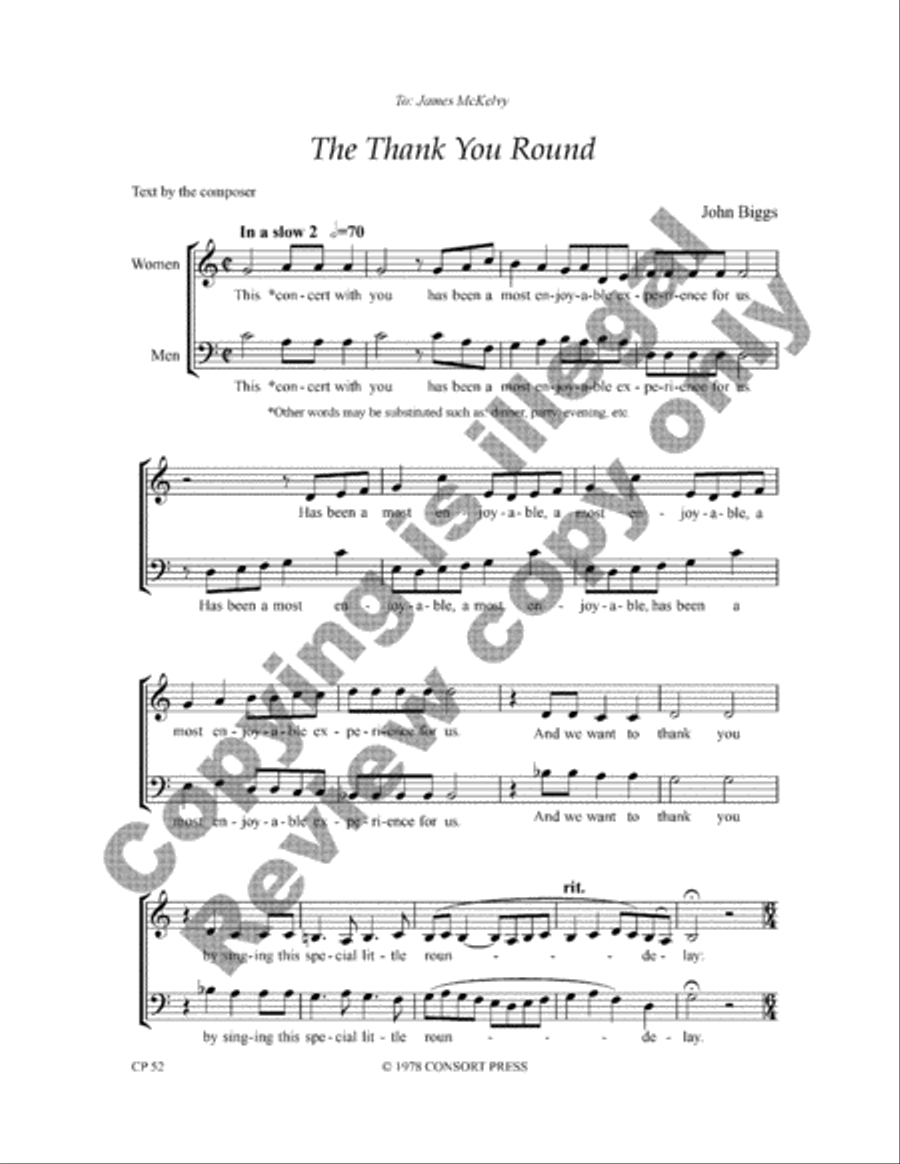 The Thank You Round The Thank You Round 4-Part scores gallery preview page 4