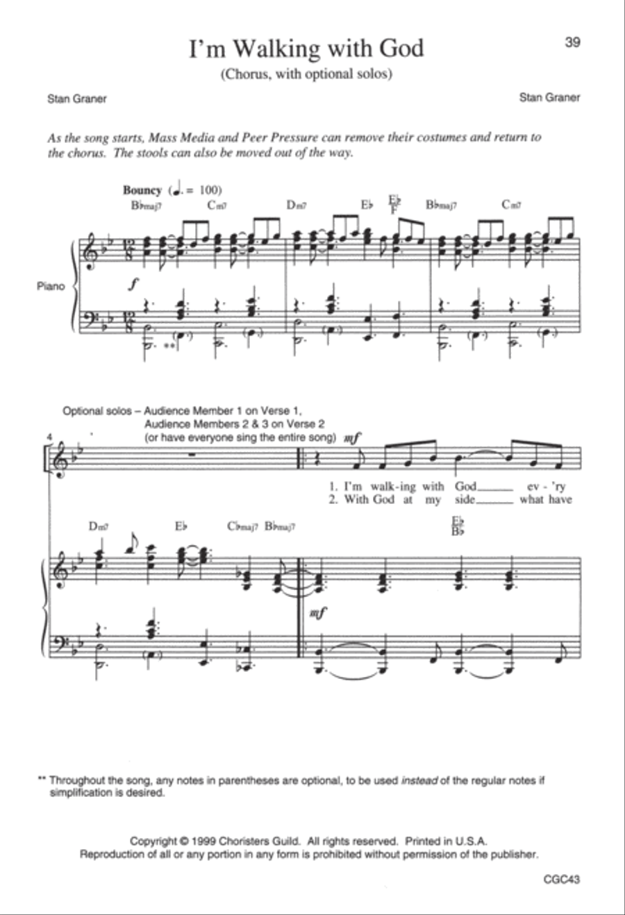 All God's Children (Score) Unison Choir scores gallery preview page 16