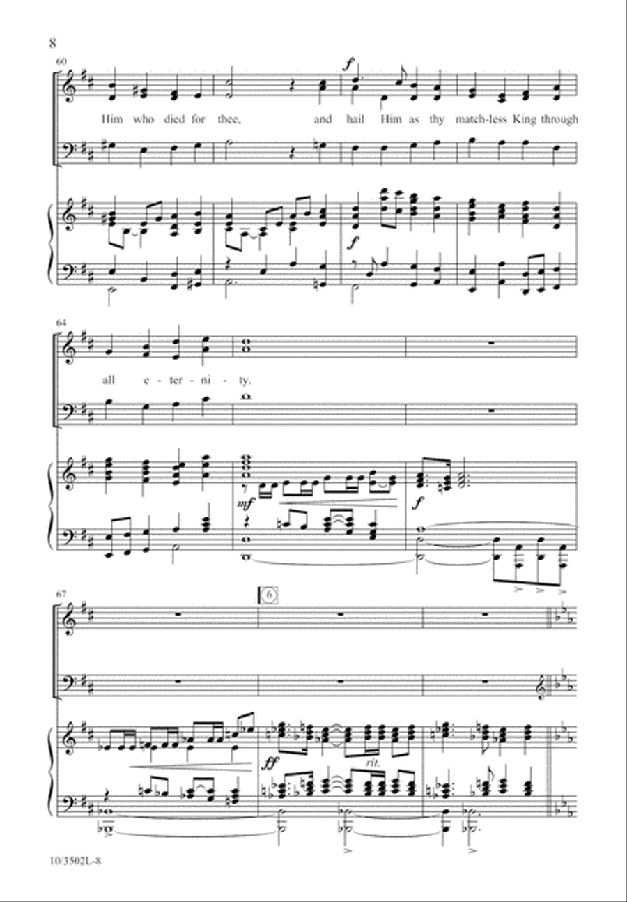 Crown Him, the Risen King! 3-Part scores gallery preview page 9