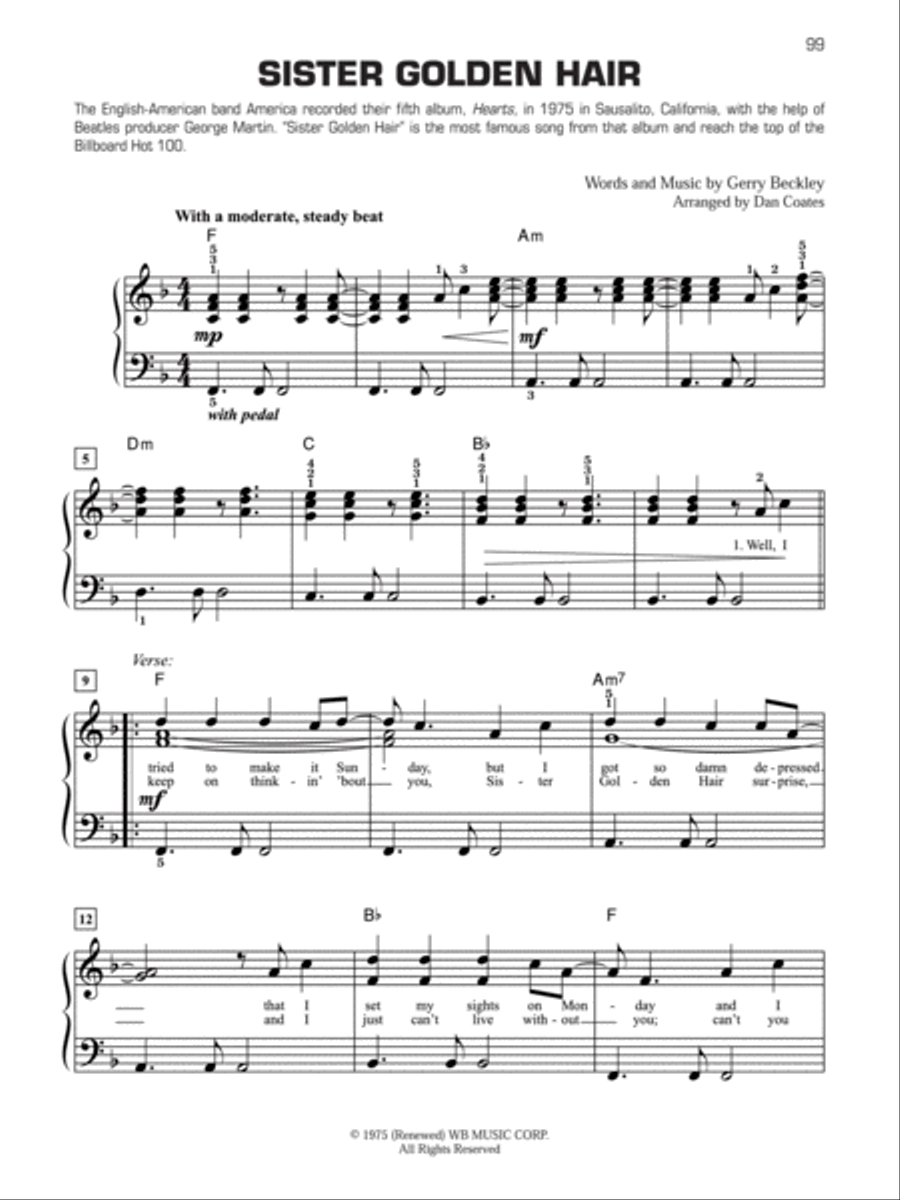 Decade by Decade 1970s Decade by Decade 1970s Easy Piano scores gallery preview page 4