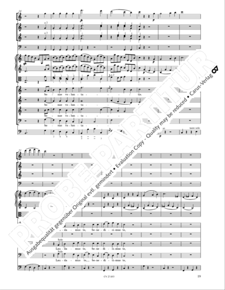 Creation Mass in A-major after Joseph Haydn (Schopfungsmesse in A nach Joseph Haydn) 4-Part scores gallery preview page 20