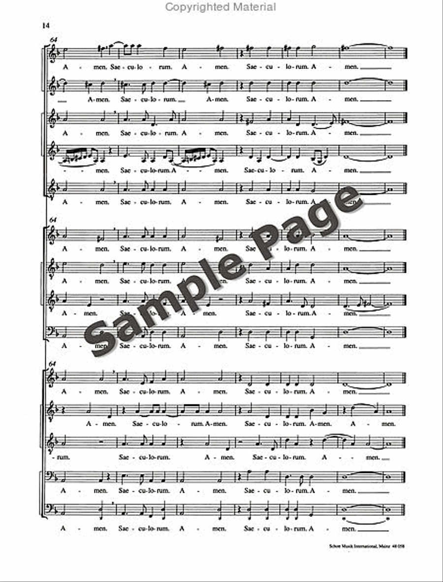 Nunc Dimittis Three Choirs STTB scores gallery preview page 15