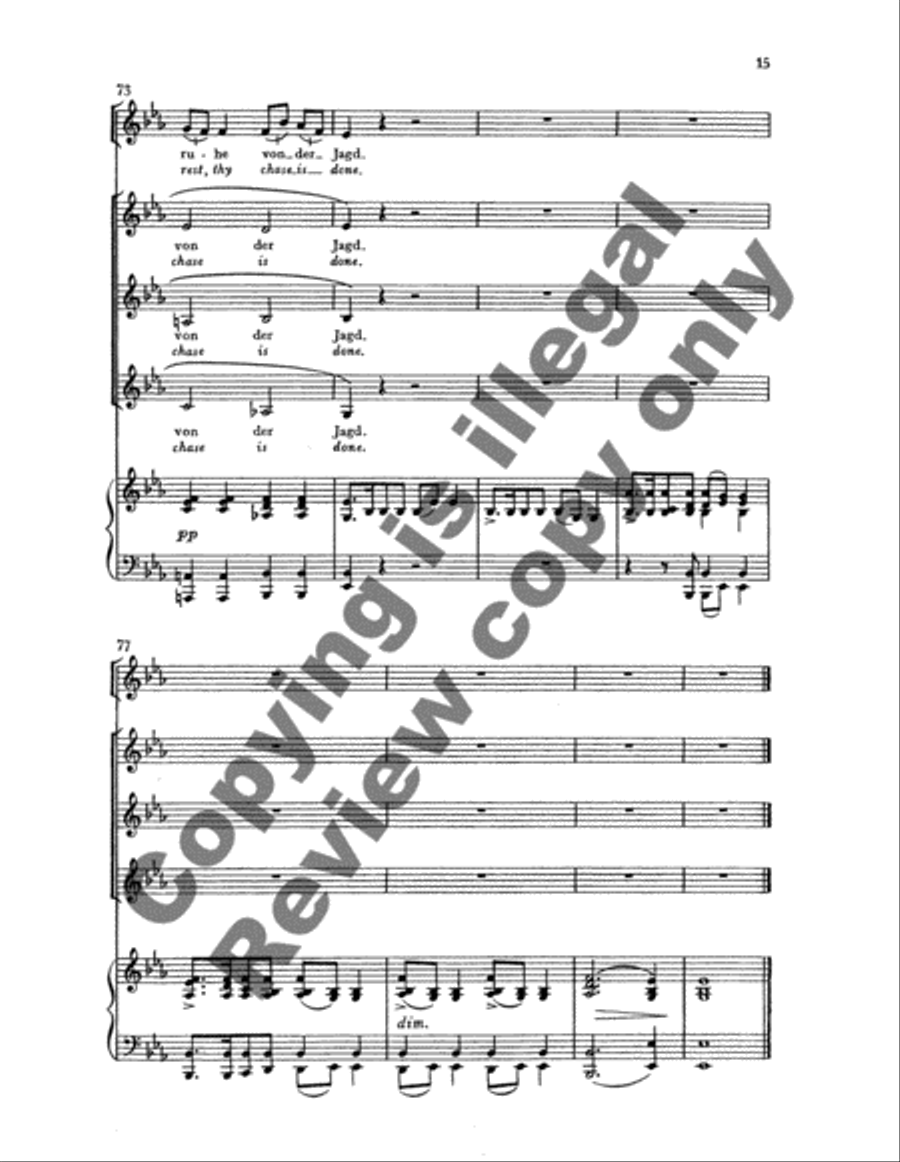 Ellen's Second Song (Ellens zweiter Gesang) SSA scores gallery preview page 16