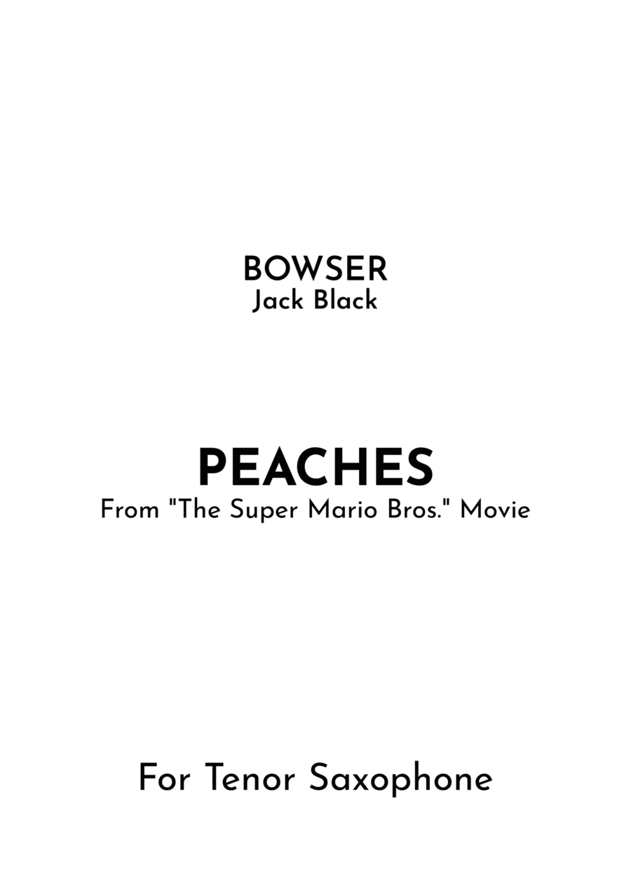 Peaches Peaches Tenor Saxophone scores gallery preview page 1