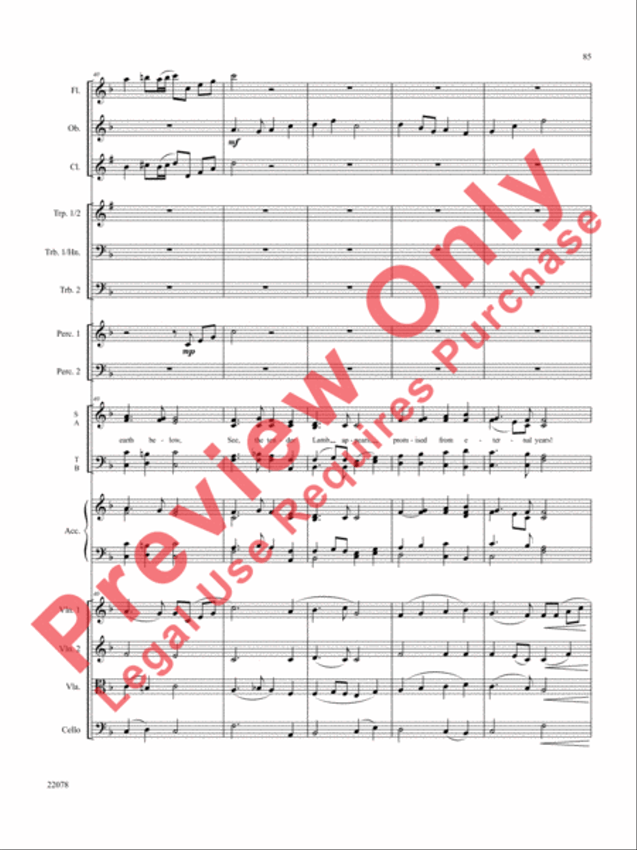 A Christmas Carol (Instrumental Parts) Choir scores gallery preview page 86