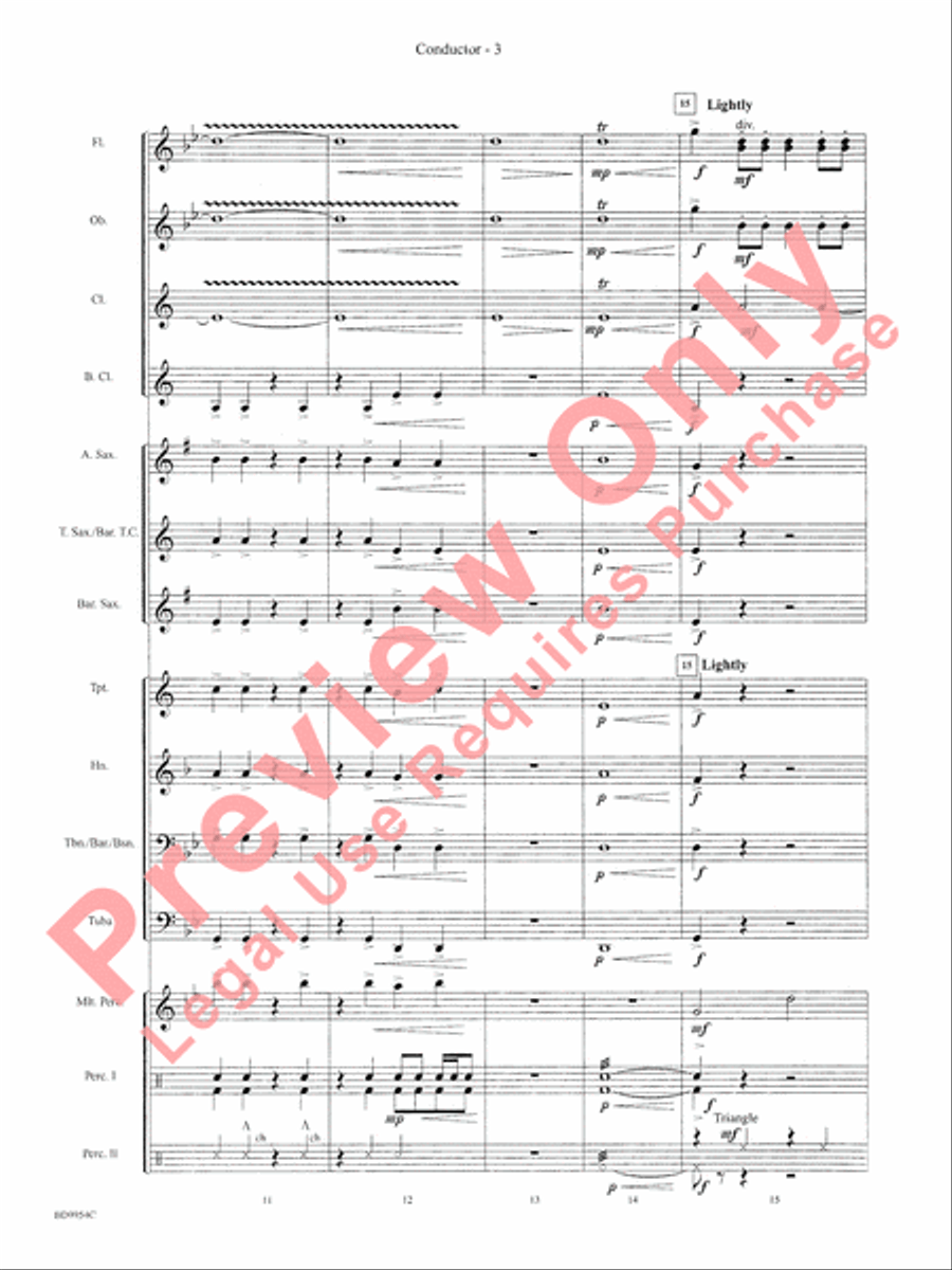 The Sound and the Fury Concert Band scores gallery preview page 6