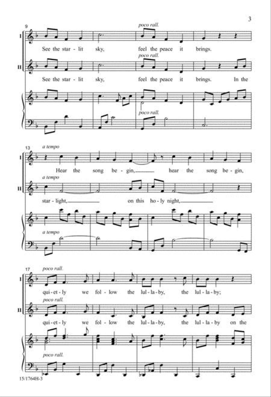 Lullaby on the Wind 2-Part scores gallery preview page 3