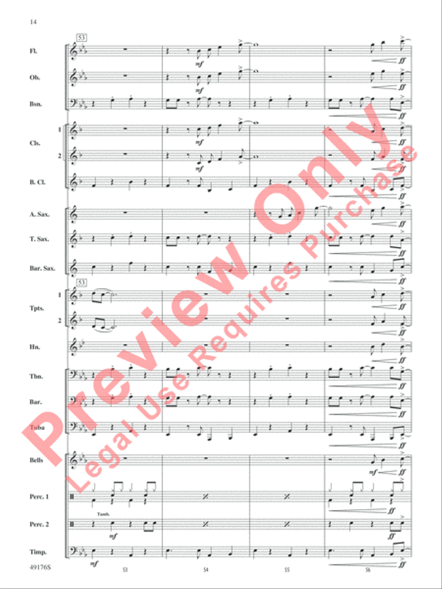 It's All Right Concert Band scores gallery preview page 15
