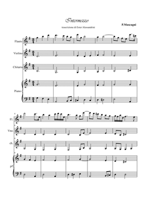 Intermezzo from Cavalleria Rusticana. Quartet