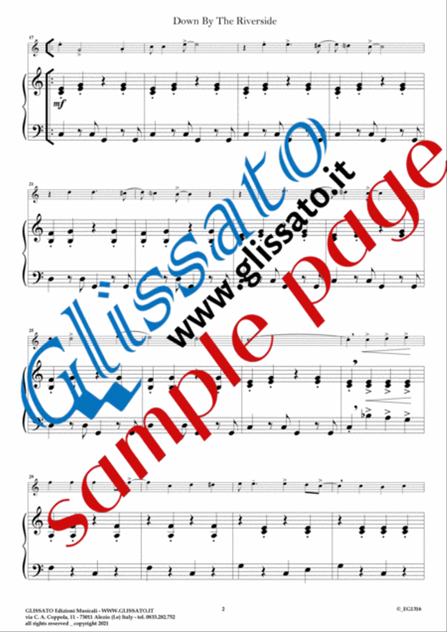 6 Easy Dixieland Tunes - Violin & Piano Violin Solo scores gallery preview page 5