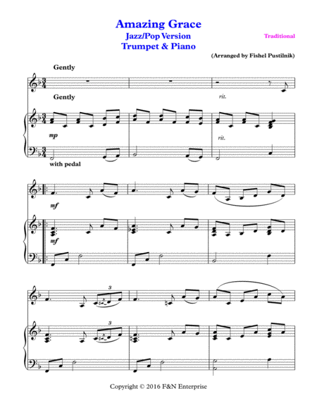 "Fabulous Gospel Songs Collection" for Trumpet and Piano-Volume 1-Video image number null