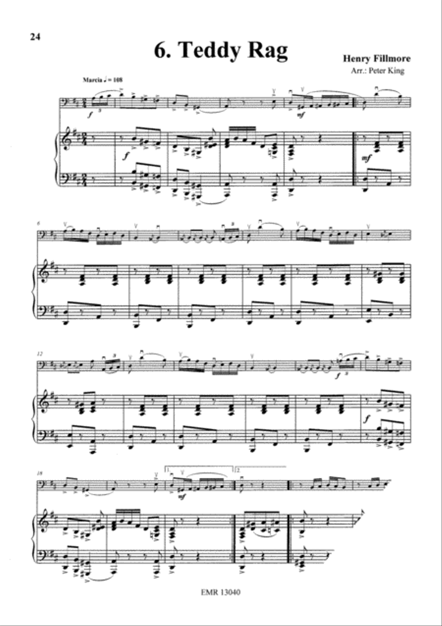 15 Rags Double Bass scores gallery preview page 8