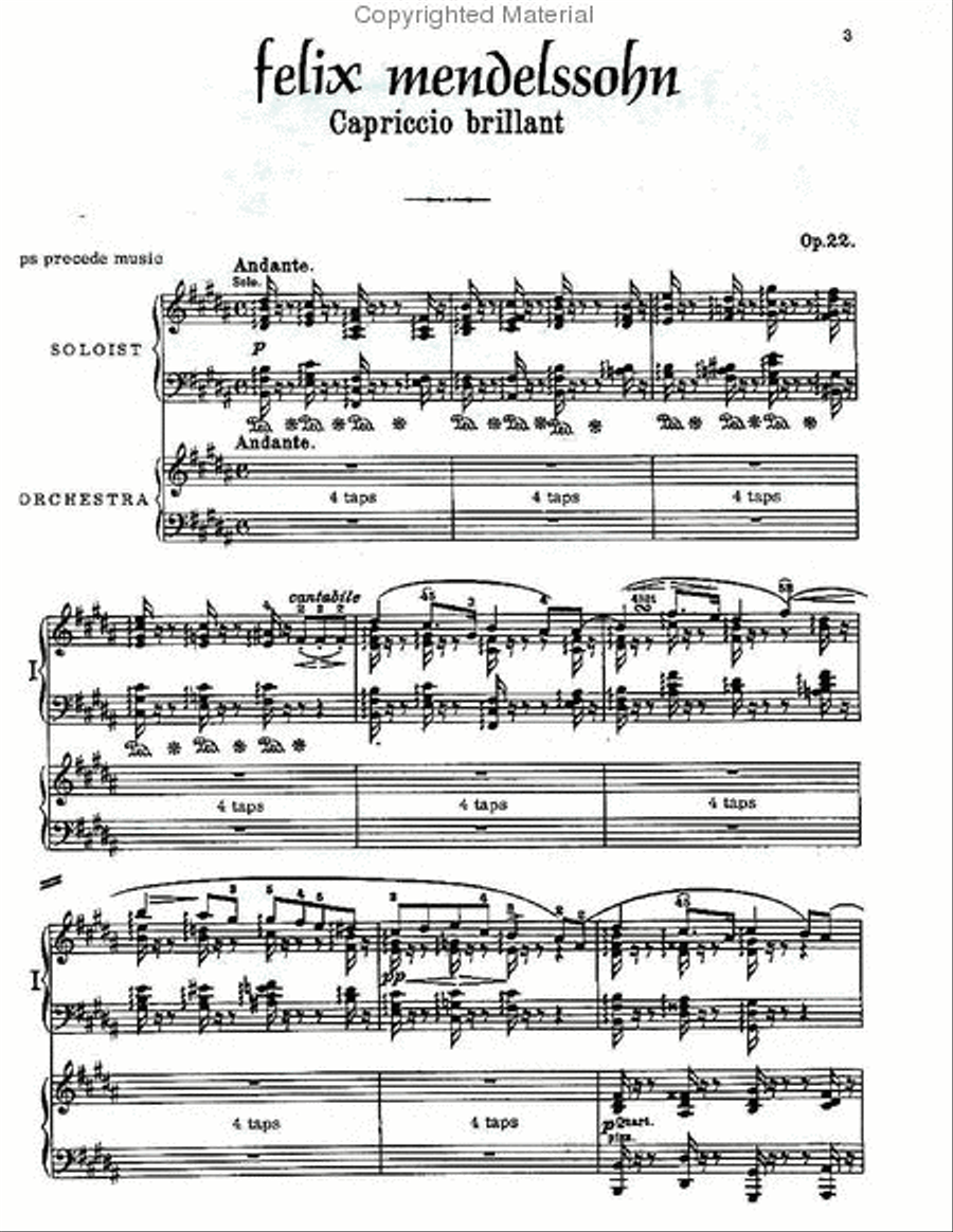 Mendelssohn - Capriccio Brilliant & Franck - Variations Symphoniques Piano scores gallery preview page 2