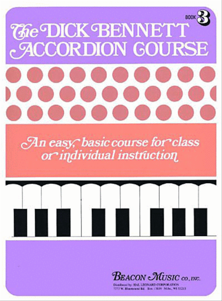 The Dick Bennett Accordion Course Book 3 Accordion scores gallery preview page 1