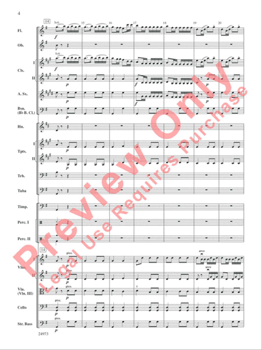 Capriccio Espagnol Full Orchestra scores gallery preview page 5