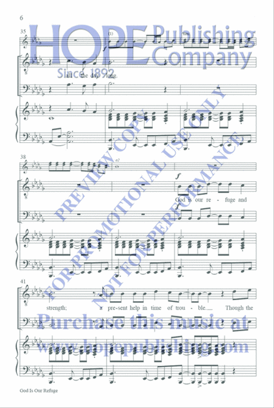 God Is Our Refuge TTBB scores gallery preview page 7