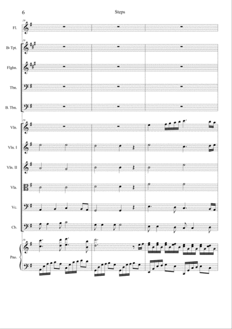 Steps - Piano & Orchestra - Lucian Opris Concert Band scores gallery preview page 6
