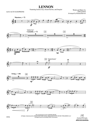 Lennon: E-flat Alto Saxophone