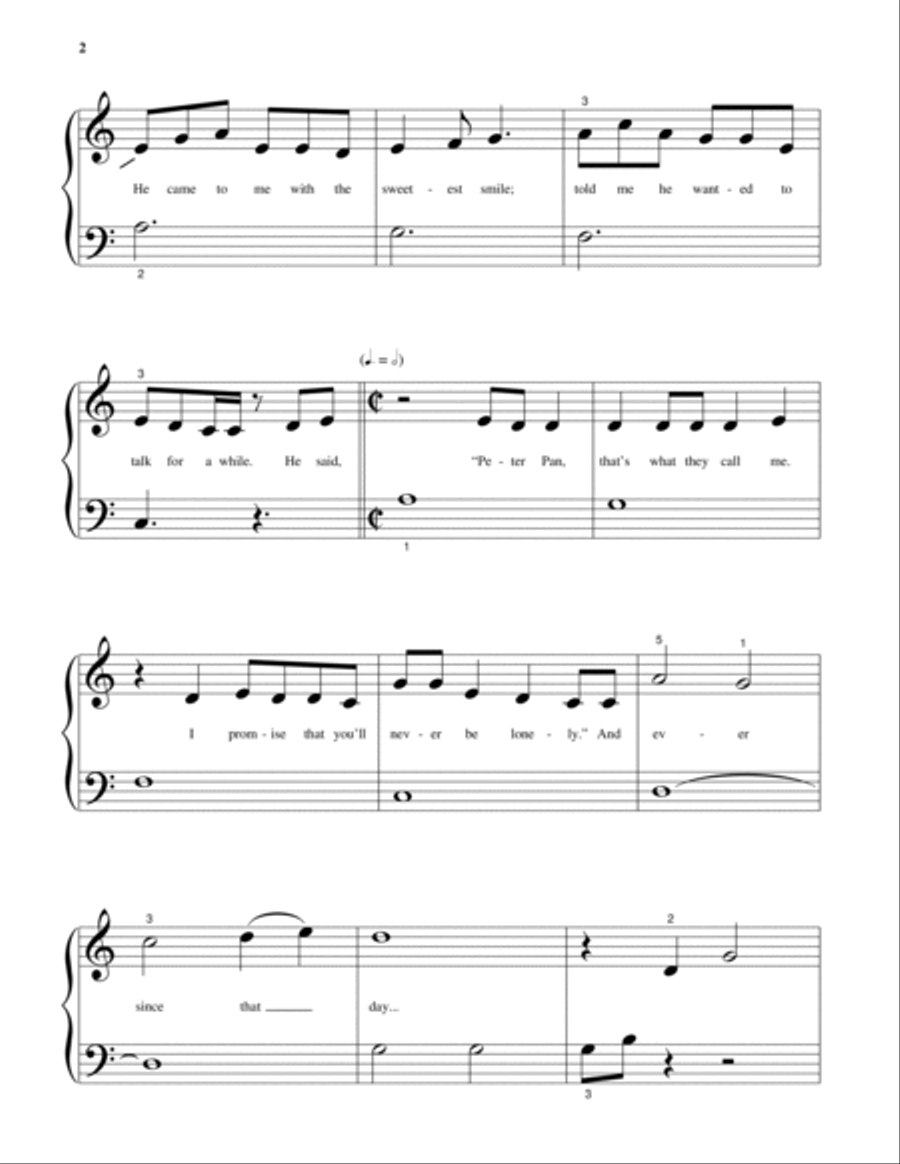 Lost Boy Piano Solo scores gallery preview page 2