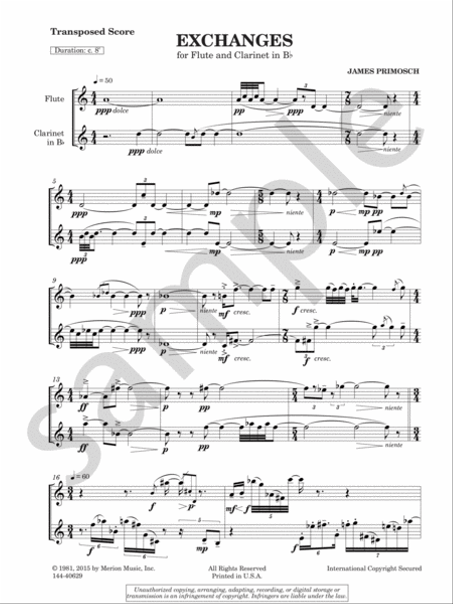 Exchanges Chamber Music scores gallery preview page 3