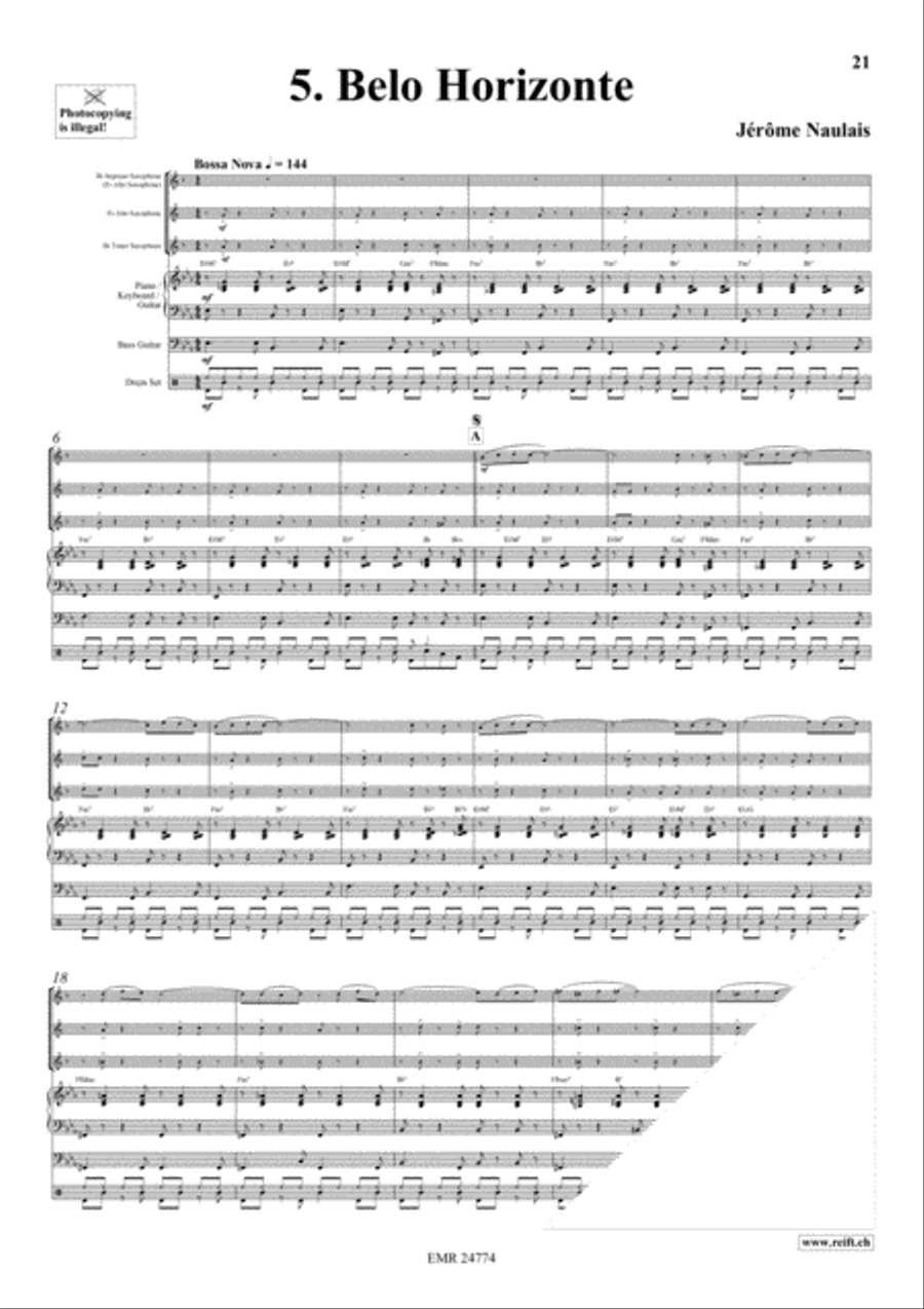 Play With Your Band Volume 1 Saxophone Ensemble scores gallery preview page 8