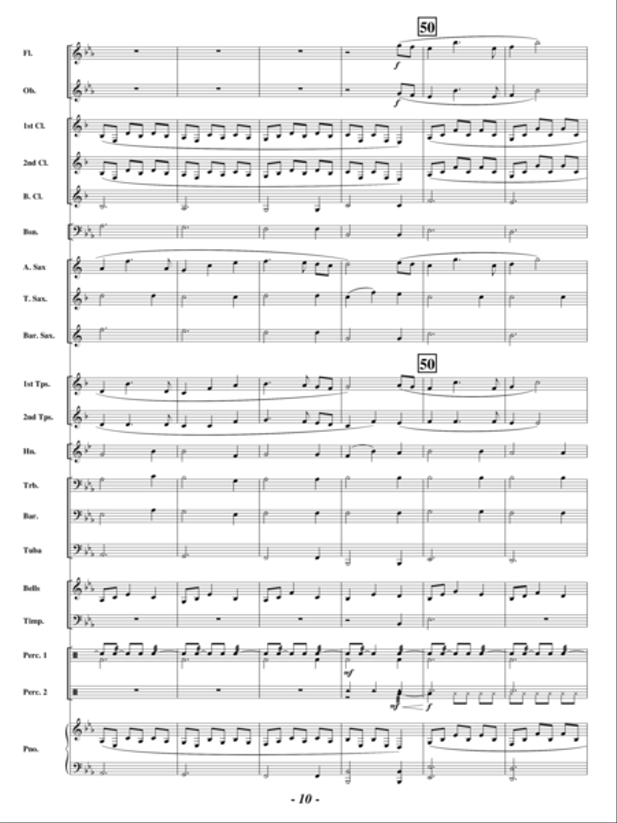 Shades of Gold Concert Band scores gallery preview page 9